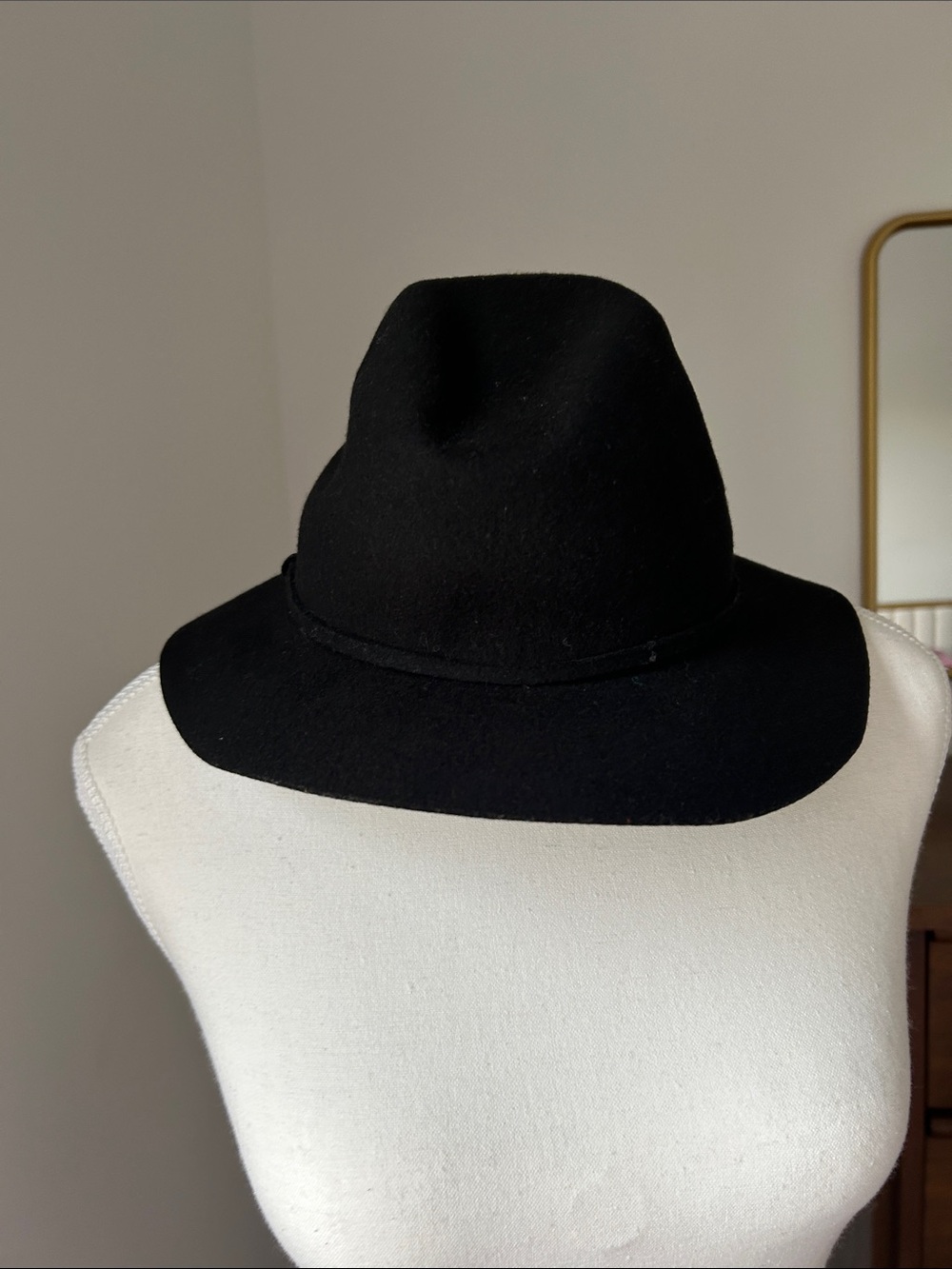 J. Crew Black Felt Fedora Hat